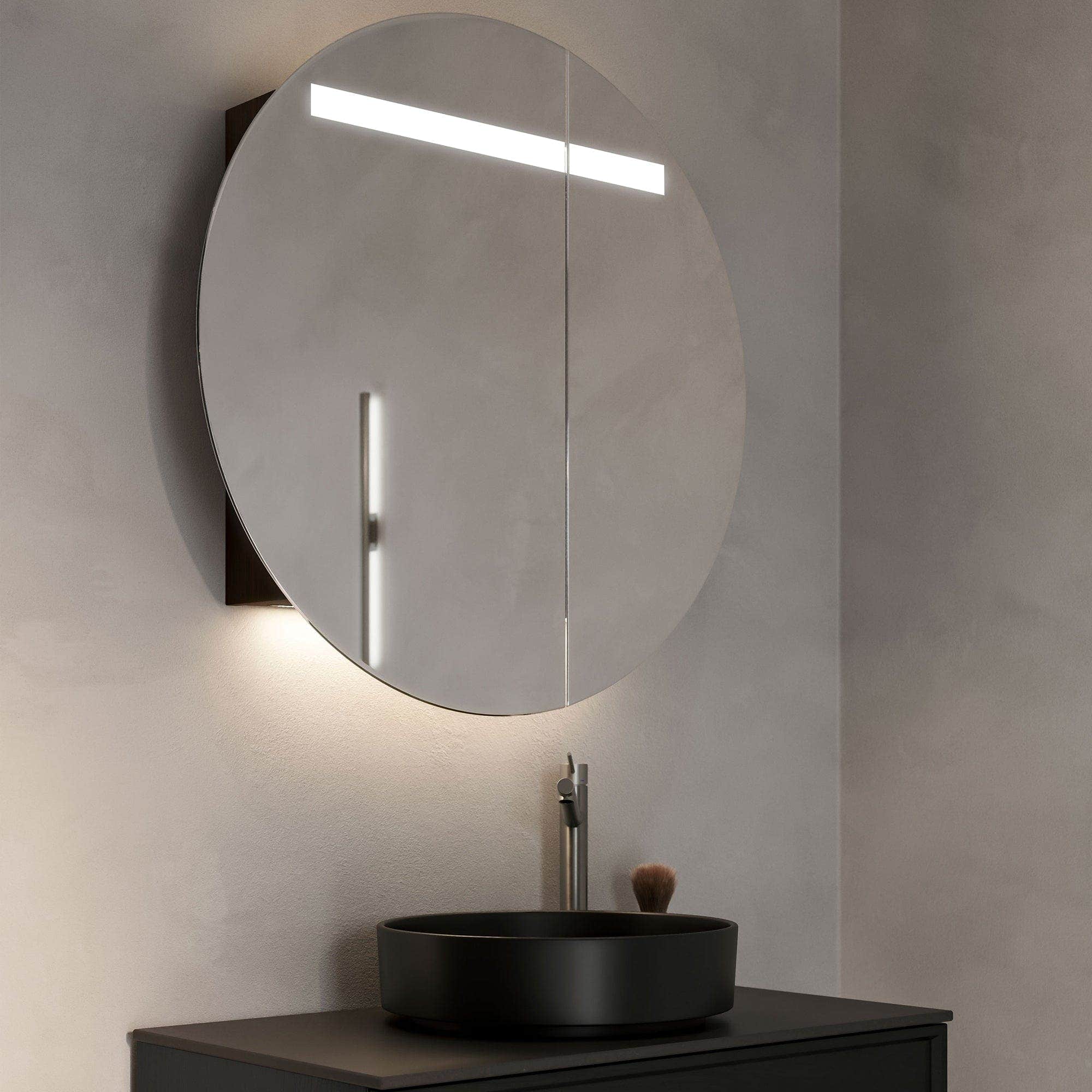 INR CIRC Ø80 Speilskap med Regulerbar belysning Ø80x159mm INR Iconic Nordic Rooms Speilskap