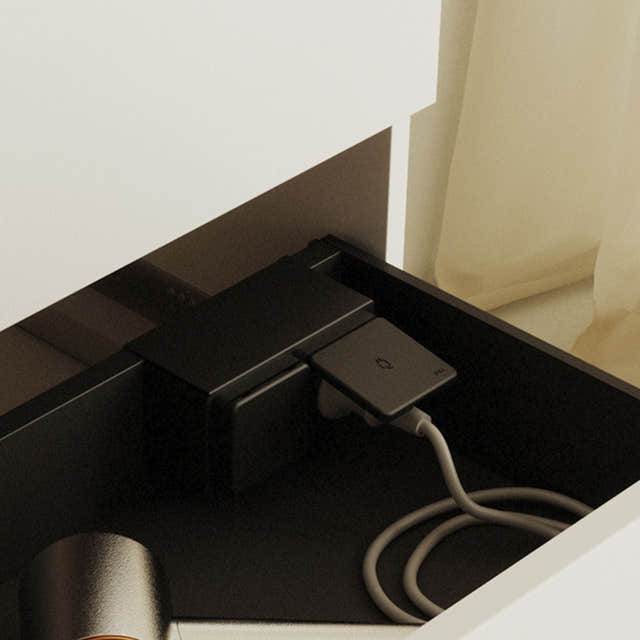 INR Core Plus Power Dobbel Stikkontakt 60cm INR Iconic Nordic Rooms Tilbehør møbler INR-376919