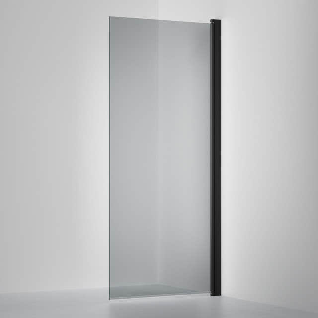 INR Dusjdør LINC 19 Original Måltilpasset Svart matt / Måltilpasset / Grått glass INR Iconic Nordic Rooms Dusjdør INR-51903100