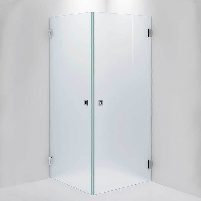 INR Dusjhjørne ARC 12 Måltilpasset Brushed stainless / Måltilpasset / Frostet glass INR Iconic Nordic Rooms Dusjhjørne INR-11210400