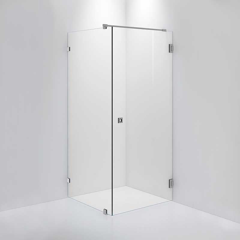 INR Dusjhjørne ARC 13 Original Brushed brass / 90x90cm / Klart glass INR Iconic Nordic Rooms Dusjhjørne INR-11302899