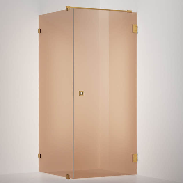 INR Dusjhjørne ARC 13 Original Måltilpasset Brushed brass / Måltilpasset / Bronse glass INR Iconic Nordic Rooms Dusjhjørne INR-11342800