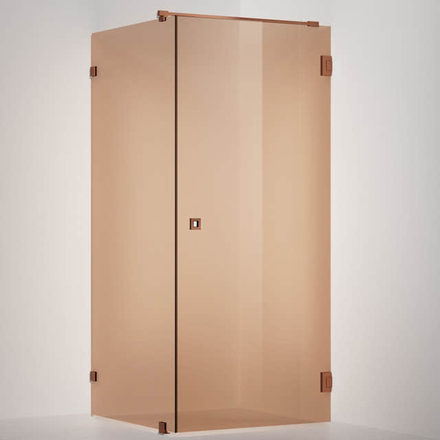 INR Dusjhjørne ARC 13 Original Måltilpasset Brushed bronze / Måltilpasset / Bronse glass INR Iconic Nordic Rooms Dusjhjørne INR-11342600