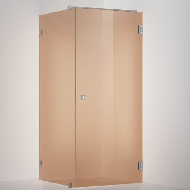 INR Dusjhjørne ARC 13 Original Måltilpasset Brushed stainless / Måltilpasset / Bronse glass INR Iconic Nordic Rooms Dusjhjørne INR-11342400