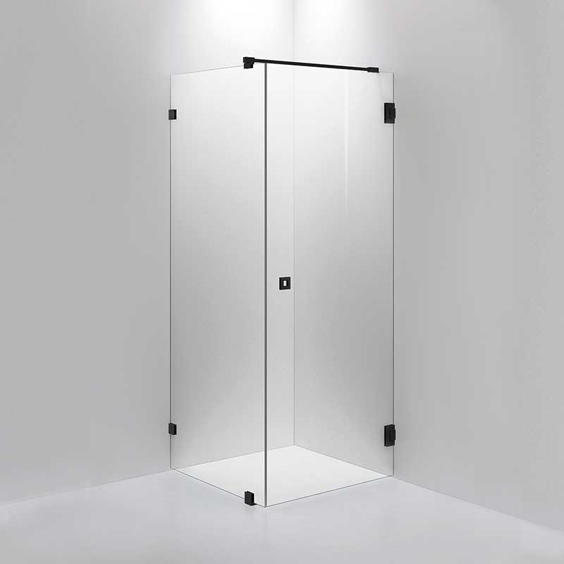 INR Dusjhjørne ARC 13 Original Svart matt / 90x90cm / Klart glass INR Iconic Nordic Rooms Dusjhjørne INR-11302199