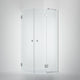 INR Dusjhjørne ARC 14 Frame Måltilpasset Krom / Måltilpasset / Klart glass INR Iconic Nordic Rooms Dusjhjørne INR-114102300