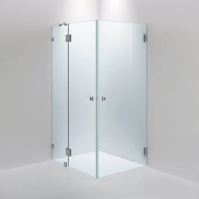 INR Dusjhjørne ARC 14 Måltilpasset Krom / Måltilpasset / Timeless klart glass INR Iconic Nordic Rooms Dusjhjørne INR-11411500