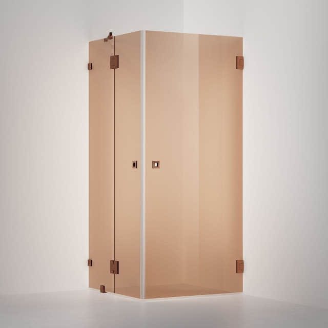 INR Dusjhjørne ARC 14 Original Måltilpasset Brushed bronze / Måltilpasset / Bronse glass INR Iconic Nordic Rooms Dusjhjørne INR-11442600