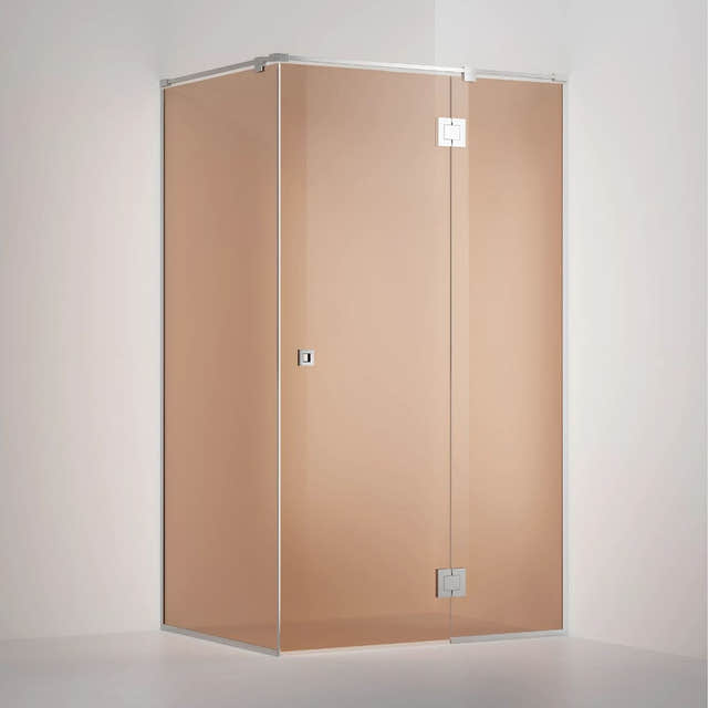 INR Dusjhjørne ARC 15 Frame Måltilpasset Krom / Måltilpasset / Bronse glass INR Iconic Nordic Rooms Dusjhjørne INR-115142300