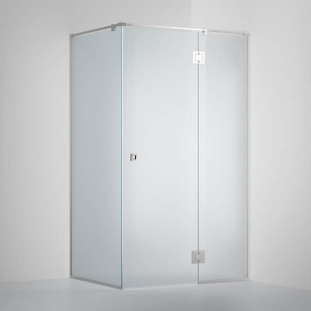 INR Dusjhjørne ARC 15 Frame Måltilpasset Krom / Måltilpasset / Frostet glass INR Iconic Nordic Rooms Dusjhjørne INR-115110300