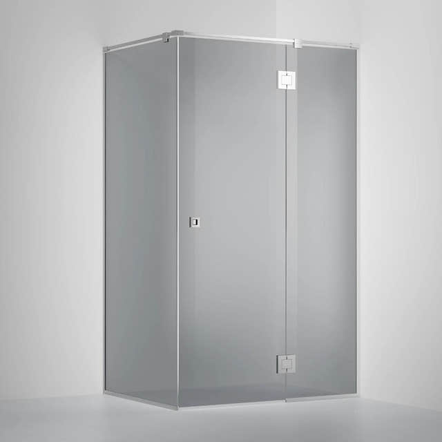 INR Dusjhjørne ARC 15 Frame Måltilpasset Krom / Måltilpasset / Grått glass INR Iconic Nordic Rooms Dusjhjørne INR-115103300