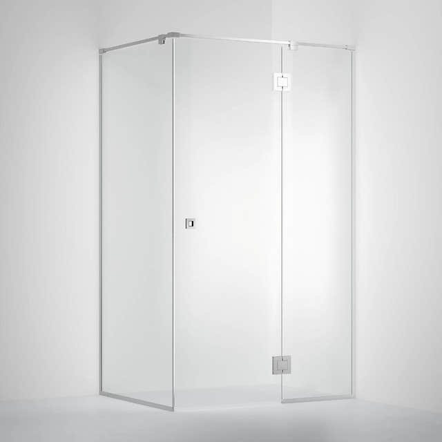 INR Dusjhjørne ARC 15 Frame Måltilpasset Krom / Måltilpasset / Opal klart glass INR Iconic Nordic Rooms Dusjhjørne INR-115112300