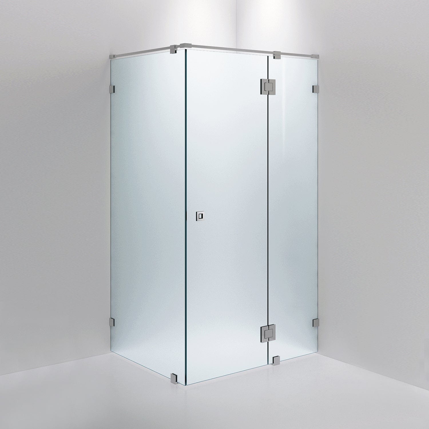 INR Dusjhjørne ARC 15 Måltilpasset Krom / Måltilpasset / Frostet glass INR Iconic Nordic Rooms Dusjhjørne INR-11510500