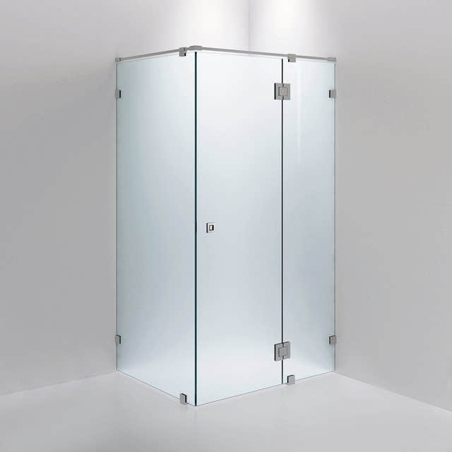 INR Dusjhjørne ARC 15 Måltilpasset Krom / Måltilpasset / Frostet glass INR Iconic Nordic Rooms Dusjhjørne INR-11510500