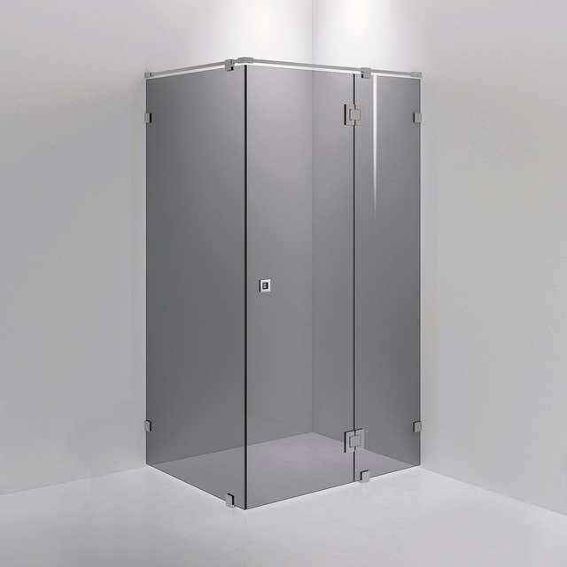 INR Dusjhjørne ARC 15 Måltilpasset Krom / Måltilpasset / Grått glass INR Iconic Nordic Rooms Dusjhjørne INR-11503500