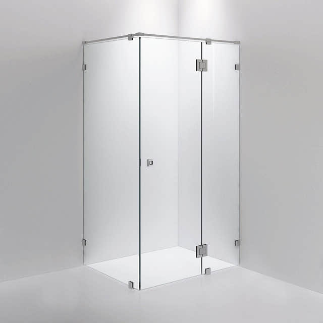 INR Dusjhjørne ARC 15 Måltilpasset Krom / Måltilpasset / Opal klart glass INR Iconic Nordic Rooms Dusjhjørne INR-11512500