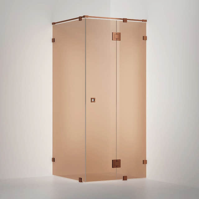 INR Dusjhjørne ARC 15 Original Måltilpasset Brushed bronze / Måltilpasset / Bronse glass INR Iconic Nordic Rooms Dusjhjørne INR-11542600