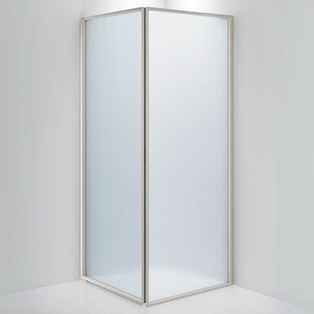 INR Dusjhjørne EDGE 13 Måltilpasset - venstre / Stone / Sway glass INR Iconic Nordic Rooms Dusjhjørne INR-213141400