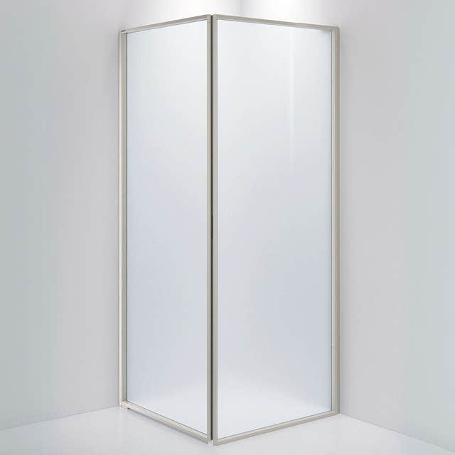 INR Dusjhjørne EDGE 13 Måltlpasset - venstre / Stone / Frostet glass INR Iconic Nordic Rooms Dusjhjørne INR-213110400