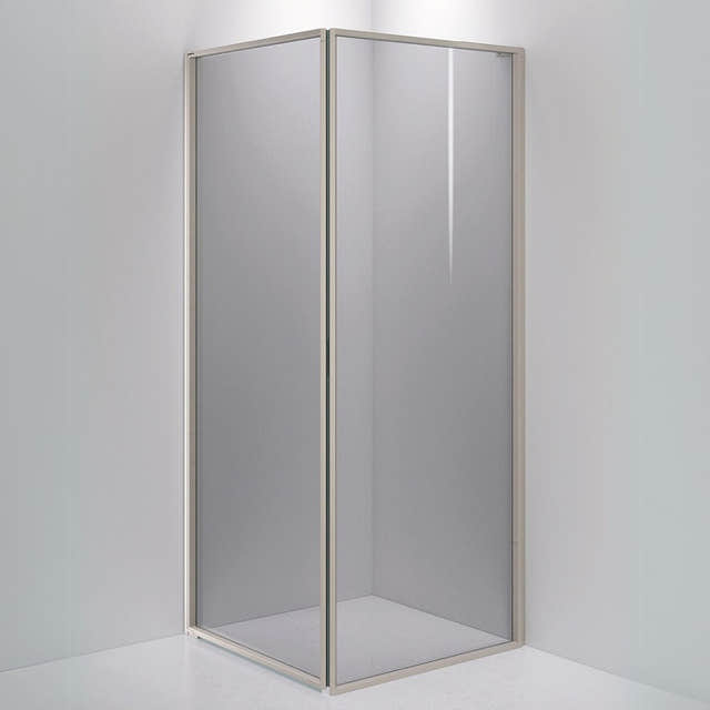 INR Dusjhjørne EDGE 13 Måltlpasset - venstre / Stone / Grått glass INR Iconic Nordic Rooms Dusjhjørne INR-213103400