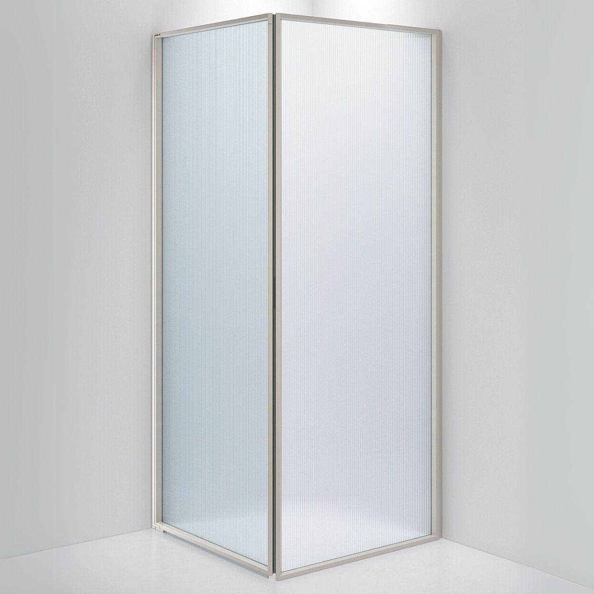 INR Dusjhjørne EDGE 13 Måltlpasset - venstre / Stone / Sway glass INR Iconic Nordic Rooms Dusjhjørne INR-213141400