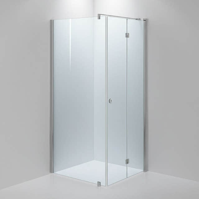 INR Dusjhjørne LINC 13 Flex Måltilpasset Krom / Måltilpasset - høyre / Klart glass INR Iconic Nordic Rooms Dusjhjørne INR-513402300