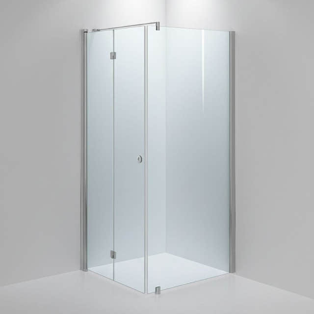 INR Dusjhjørne LINC 13 Flex Måltilpasset Krom / Måltilpasset - venstre / Klart glass INR Iconic Nordic Rooms Dusjhjørne INR-513302300