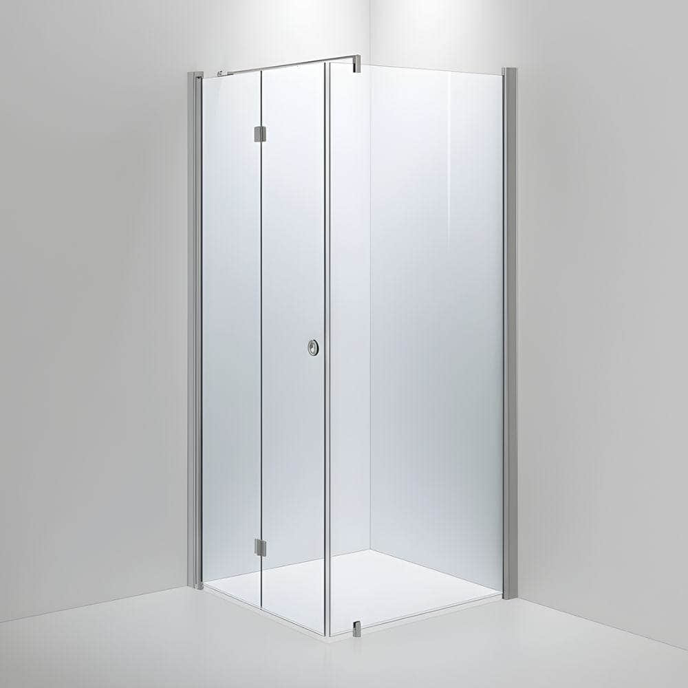 INR Dusjhjørne LINC 13 Flex Måltilpasset Matt aluminium / Måltilpasset - venstre / Klart glass INR Iconic Nordic Rooms Dusjhjørne INR-513302900