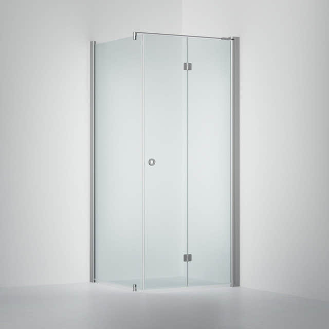 INR Dusjhjørne LINC 13 Flex Original Matt aluminium / 70x70cm / Høyre hengslet INR Iconic Nordic Rooms Dusjhjørne INR-513402977