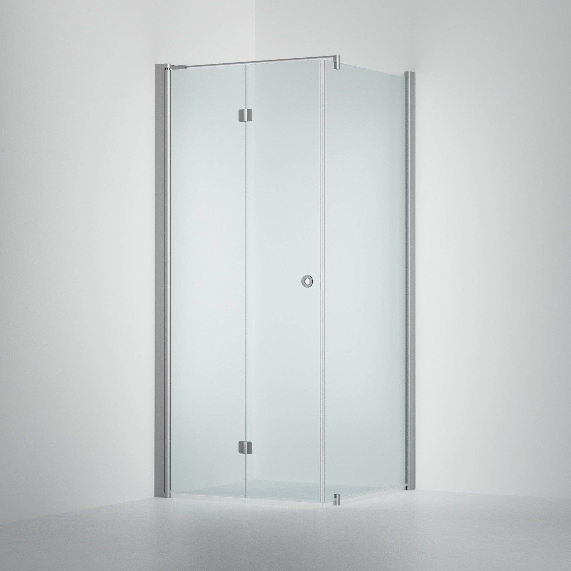 INR Dusjhjørne LINC 13 Flex Original Matt aluminium / 70x70cm / Venstre hengslet INR Iconic Nordic Rooms Dusjhjørne INR-513302977