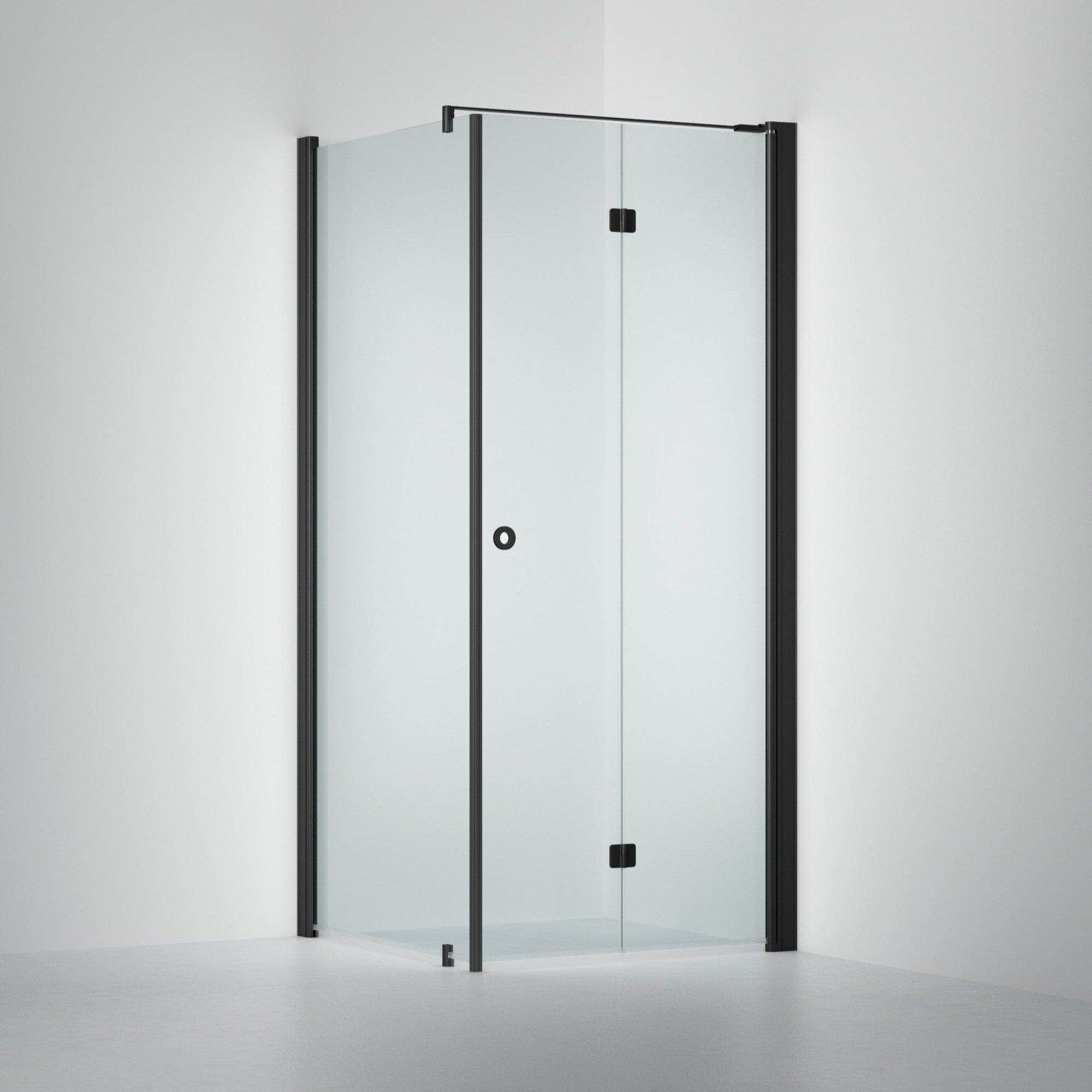 INR Dusjhjørne LINC 13 Flex Original Svart matt / 70x70cm / Høyre hengslet INR Iconic Nordic Rooms Dusjhjørne INR-513402177