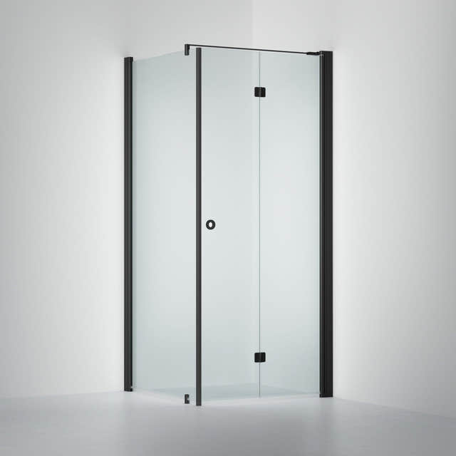 INR Dusjhjørne LINC 13 Flex Original Svart matt / 70x70cm / Høyre hengslet INR Iconic Nordic Rooms Dusjhjørne INR-513402177
