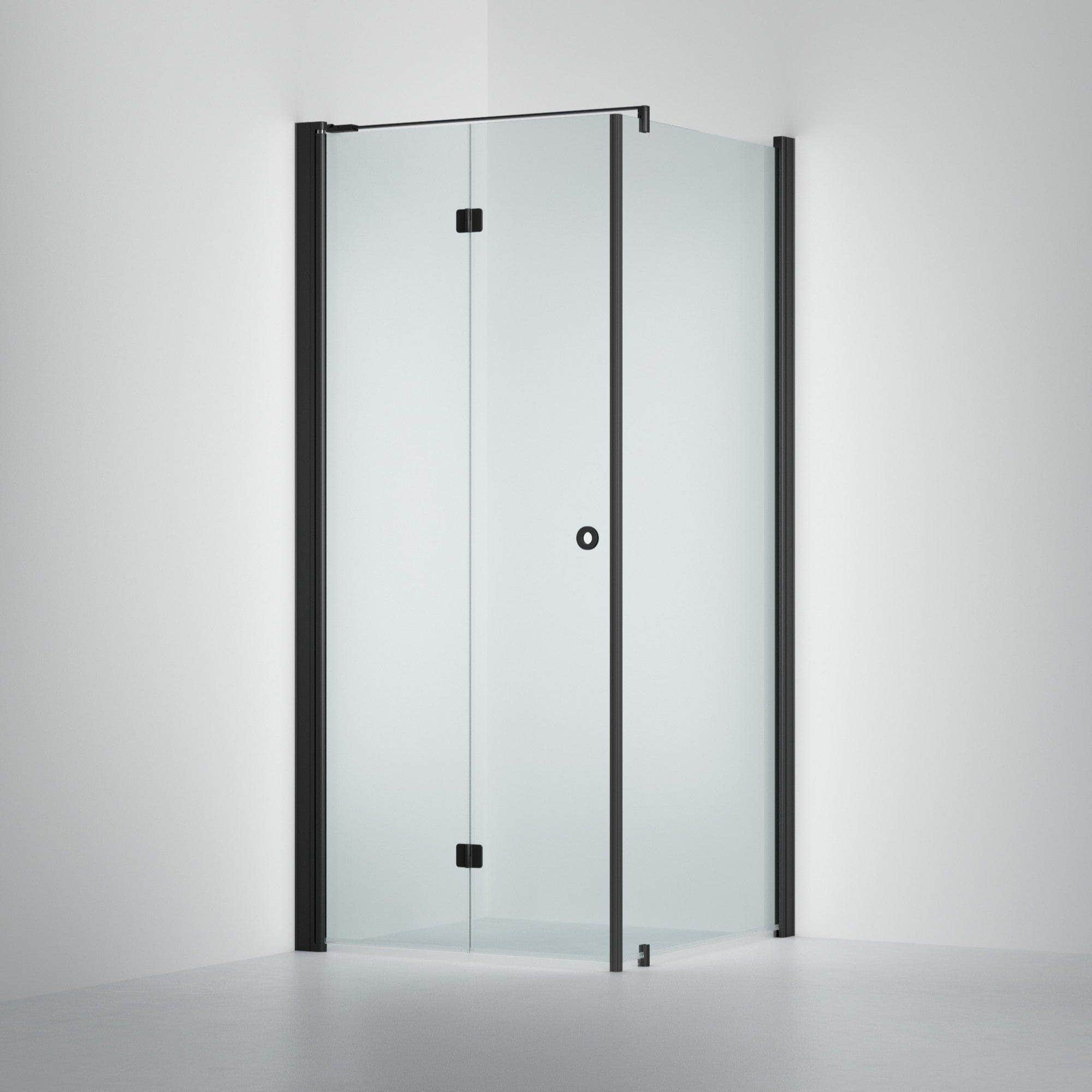 INR Dusjhjørne LINC 13 Flex Original Svart matt / 70x70cm / Venstre hengslet INR Iconic Nordic Rooms Dusjhjørne INR-513302177