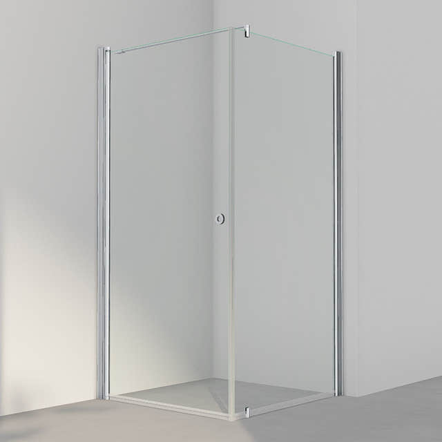 INR Dusjhjørne LINC 13 Original Matt aluminium / 100x100cm / Klart glass INR Iconic Nordic Rooms Dusjhjørne INR-51302911