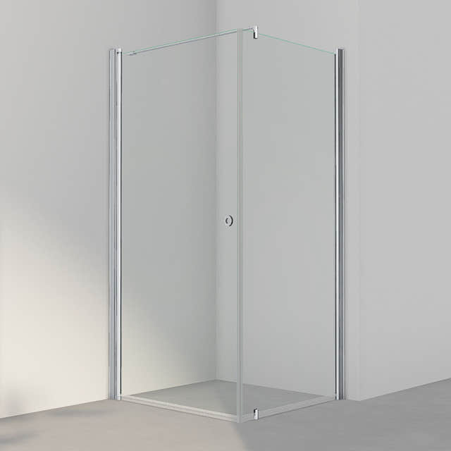 INR Dusjhjørne LINC 13 Original Matt aluminium / 100x90cm / Klart glass INR Iconic Nordic Rooms Dusjhjørne INR-51302919