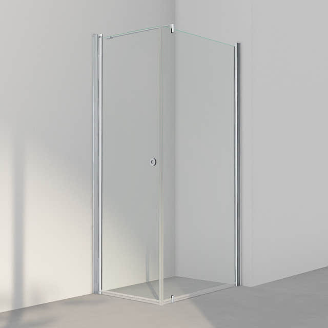 INR Dusjhjørne LINC 13 Original Matt aluminium / 70x100cm / Klart glass INR Iconic Nordic Rooms Dusjhjørne INR-51302971