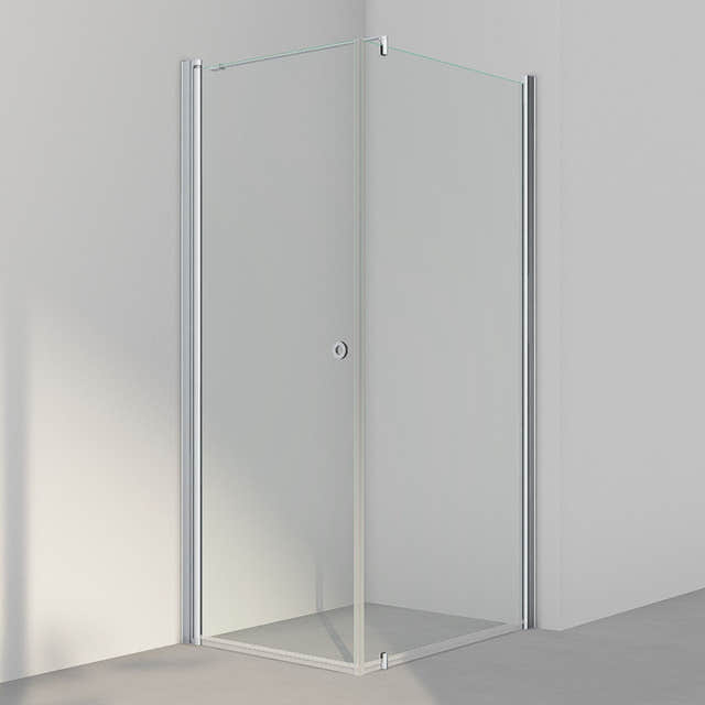 INR Dusjhjørne LINC 13 Original Matt aluminium / 80x100cm / Klart glass INR Iconic Nordic Rooms Dusjhjørne INR-51302981