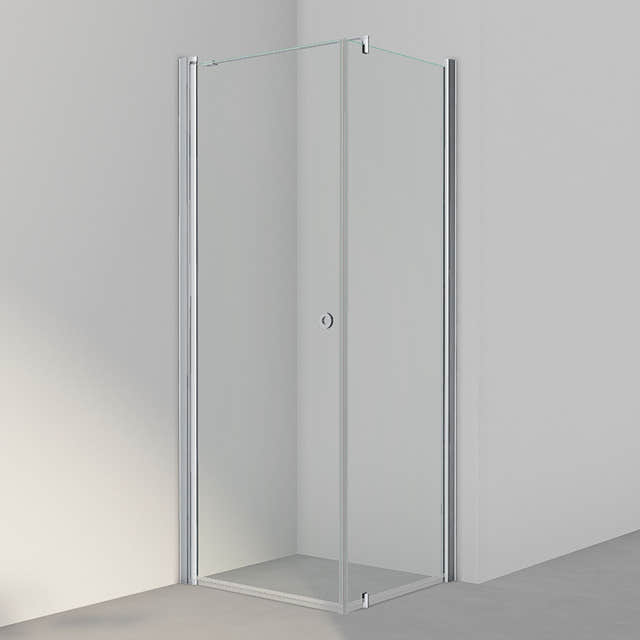 INR Dusjhjørne LINC 13 Original Matt aluminium / 80x70cm / Klart glass INR Iconic Nordic Rooms Dusjhjørne INR-51302987