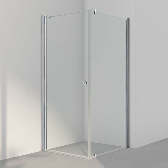 INR Dusjhjørne LINC 13 Original Matt aluminium / 90x100cm / Klart glass INR Iconic Nordic Rooms Dusjhjørne INR-51302991