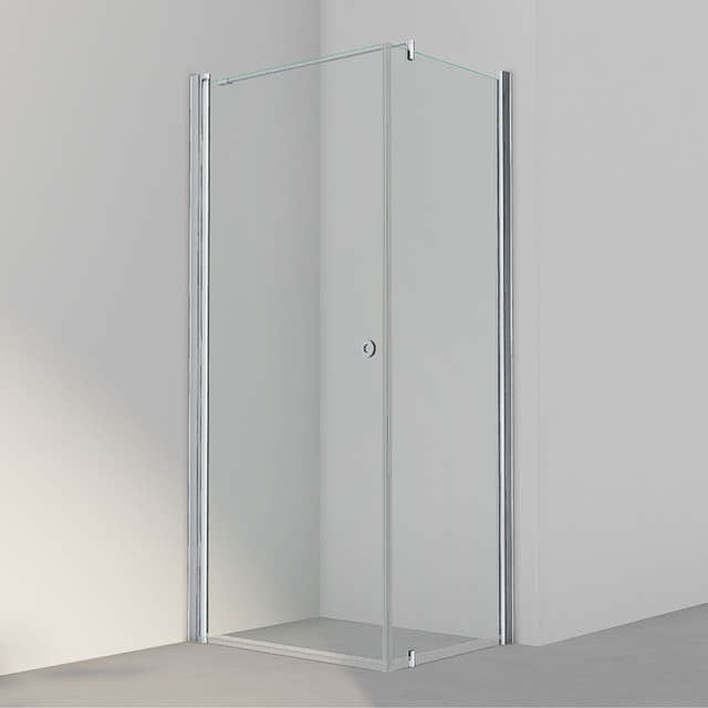 INR Dusjhjørne LINC 13 Original Matt aluminium / 90x70cm / Klart glass INR Iconic Nordic Rooms Dusjhjørne INR-51302997