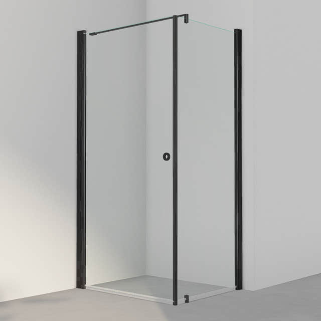 INR Dusjhjørne LINC 13 Original Svart matt / 100x80cm / Klart glass INR Iconic Nordic Rooms Dusjhjørne INR-51302118