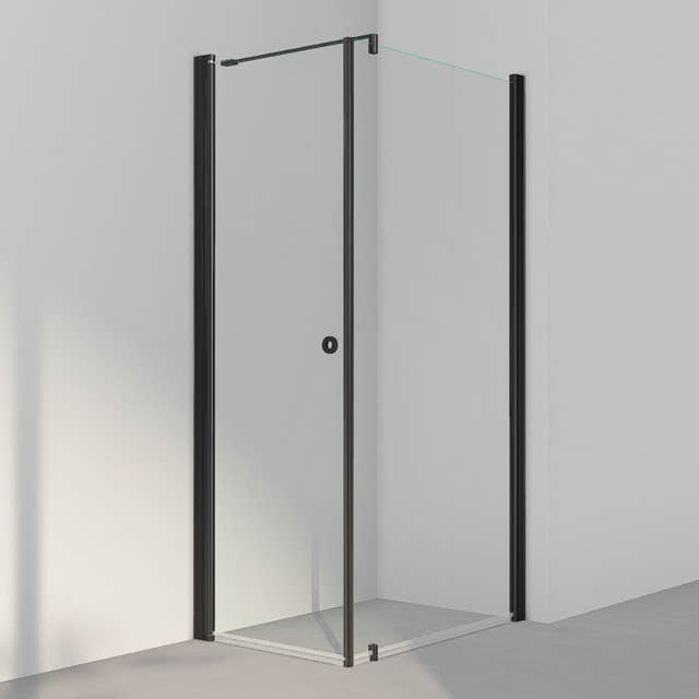INR Dusjhjørne LINC 13 Original Svart matt / 70x100cm / Klart glass INR Iconic Nordic Rooms Dusjhjørne INR-51302171