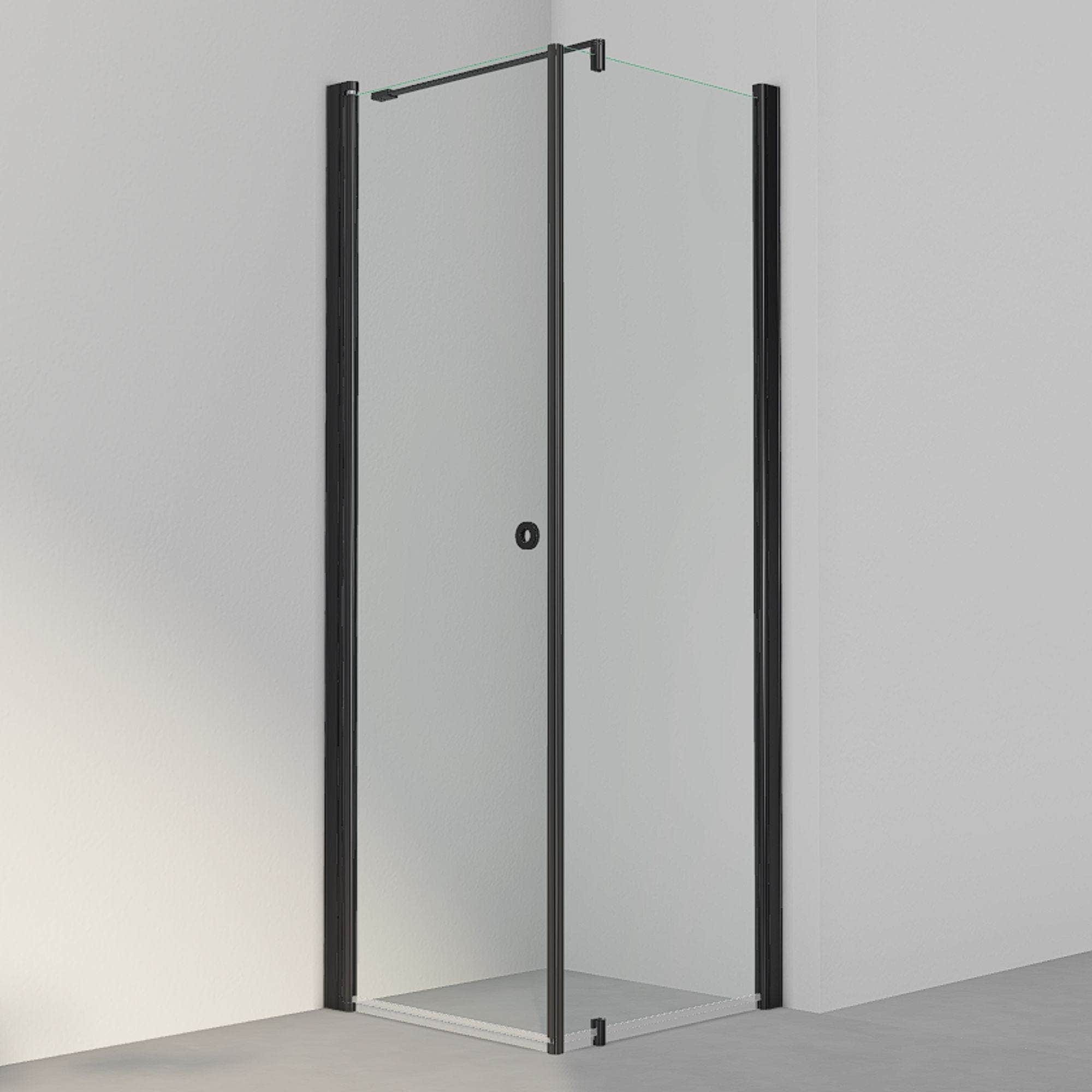 INR Dusjhjørne LINC 13 Original Svart matt / 70x70cm / Klart glass INR Iconic Nordic Rooms Dusjhjørne INR-51302177
