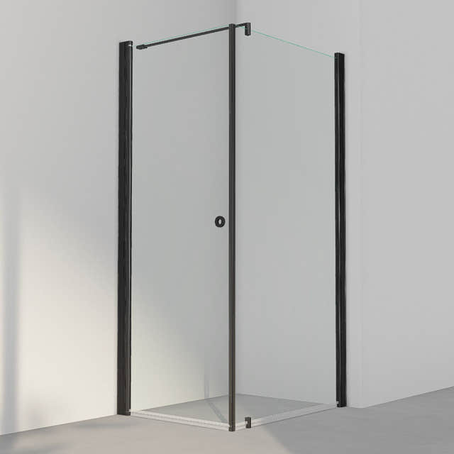 INR Dusjhjørne LINC 13 Original Svart matt / 80x100cm / Klart glass INR Iconic Nordic Rooms Dusjhjørne INR-51302181