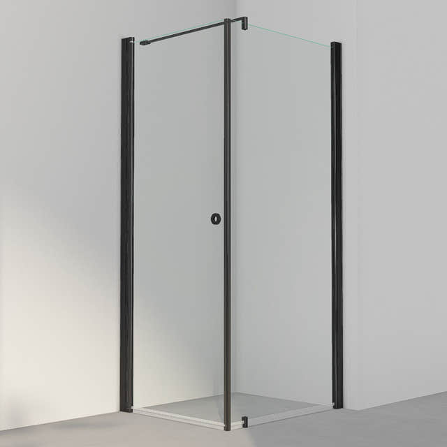 INR Dusjhjørne LINC 13 Original Svart matt / 80x90cm / Klart glass INR Iconic Nordic Rooms Dusjhjørne INR-51302189
