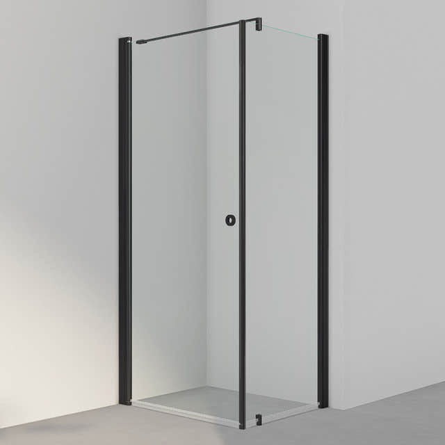 INR Dusjhjørne LINC 13 Original Svart matt / 90x70cm / Klart glass INR Iconic Nordic Rooms Dusjhjørne INR-51302197