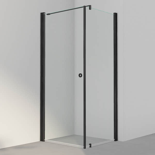 INR Dusjhjørne LINC 13 Original Svart matt / 90x80cm / Klart glass INR Iconic Nordic Rooms Dusjhjørne INR-51302198