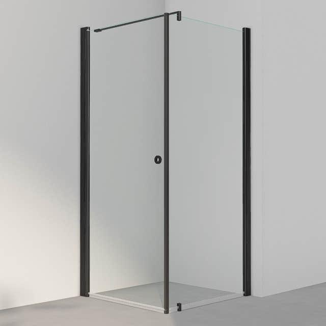 INR Dusjhjørne LINC 13 Original Svart matt / 90x90cm / Klart glass INR Iconic Nordic Rooms Dusjhjørne INR-51302199