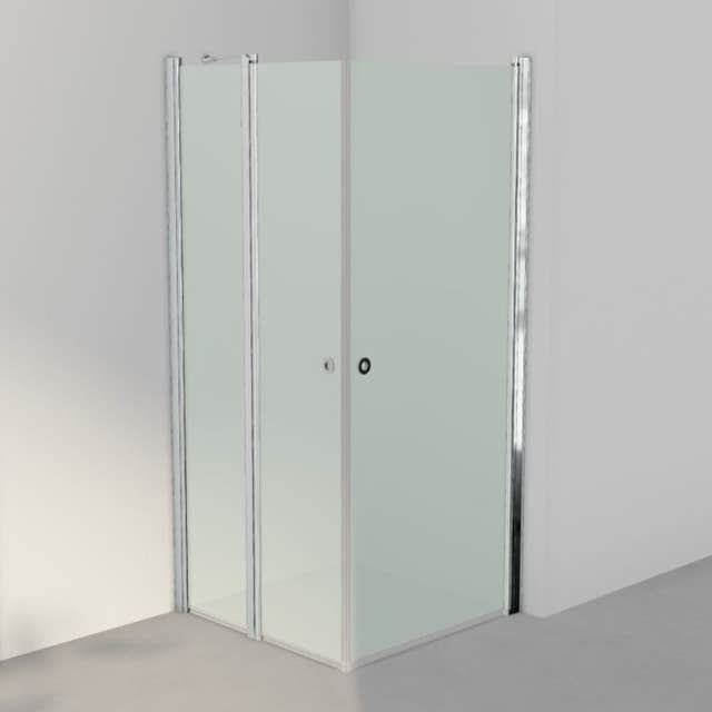 INR Dusjhjørne LINC 14 Original Måltilpasset Krom / Måltilpasset - høyre / Frostet glass INR Iconic Nordic Rooms Dusjhjørne INR-514210300