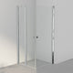 INR Dusjhjørne LINC 14 Original Måltilpasset Krom / Måltilpasset - høyre / Klart glass INR Iconic Nordic Rooms Dusjhjørne INR-514202300